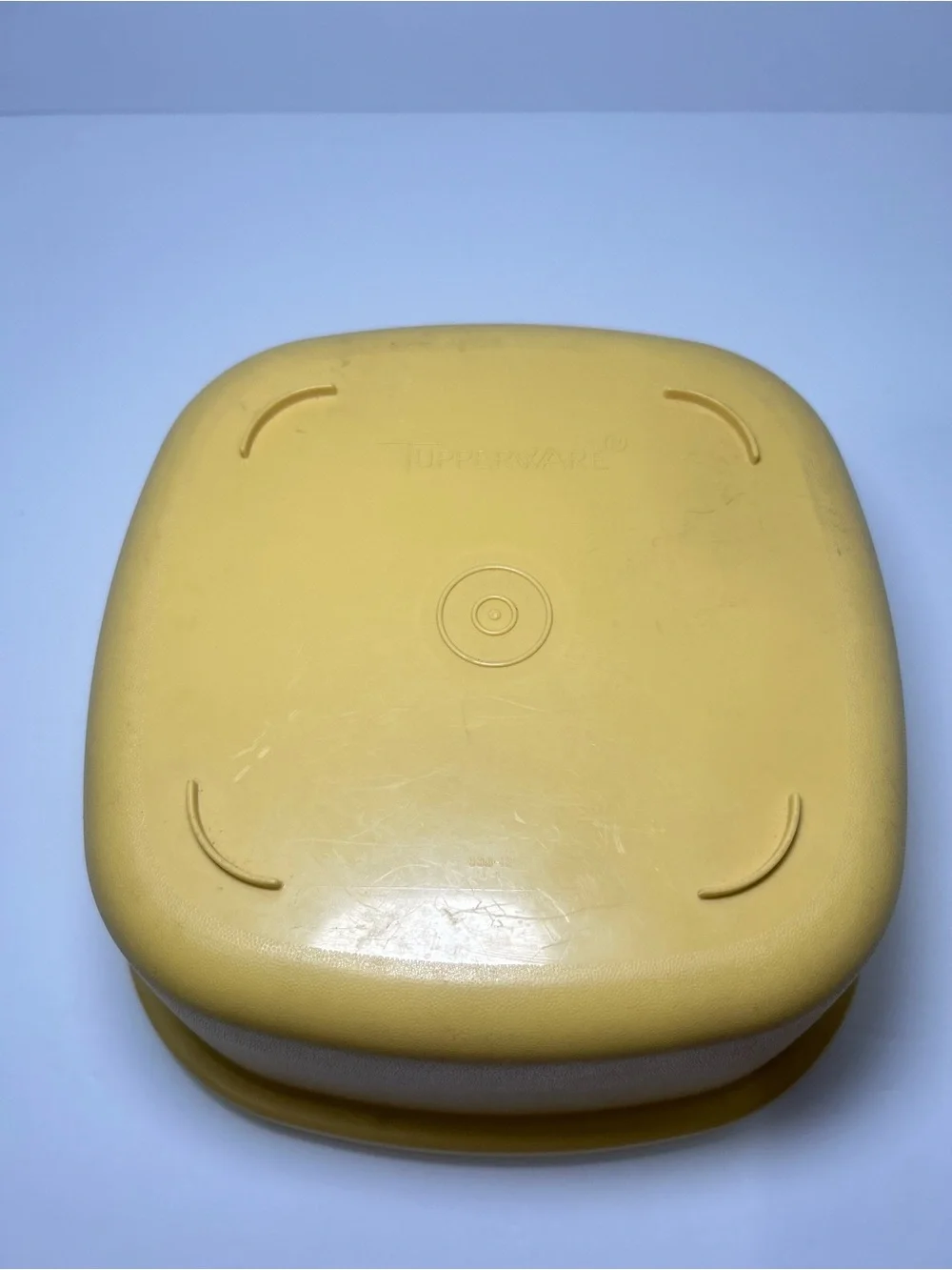 Vintage Tupperware Steam N Store Bowl Harvest Gold With Lid Strainer